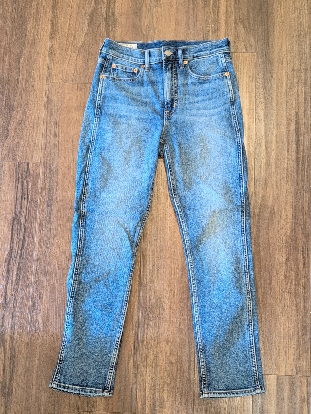 GAP Vintage Slim High Rise Women's Blue Straight Leg Jeans